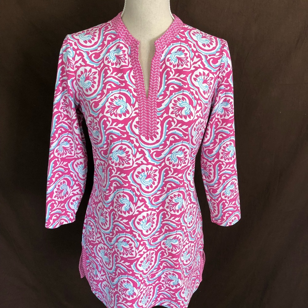 J. MCLAUGHLIN Catalina Cloth Tunic Top Small